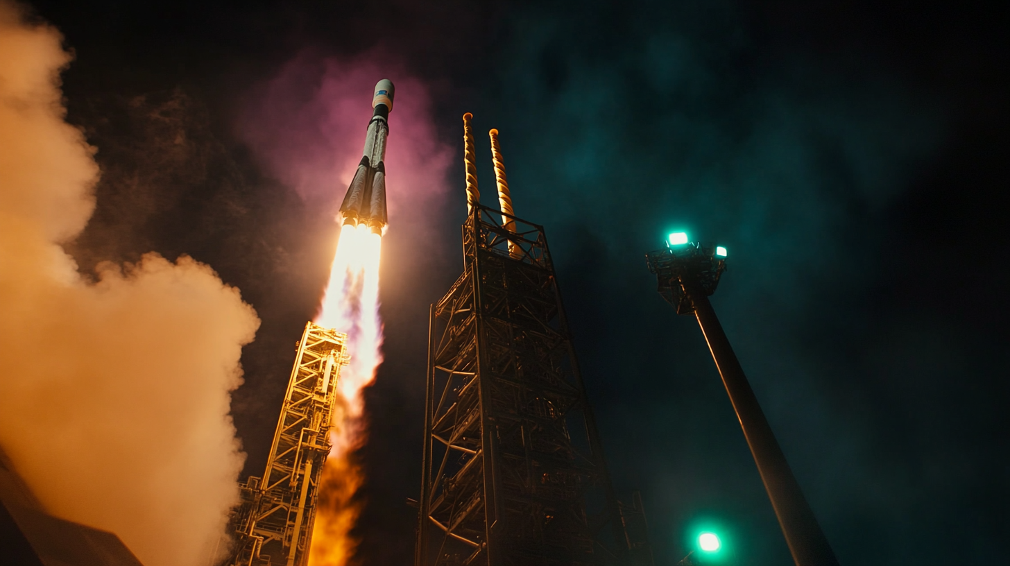 Rocket launch at night — aerospace mission-critical infrastructure