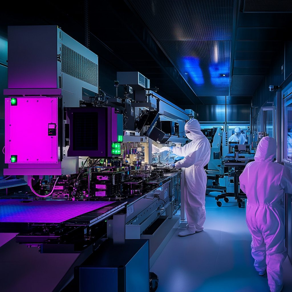 Semiconductor fabrication cleanroom &mdash; precision compute